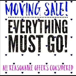 Moving Sale 🚚,Reasonable Offers Accepted